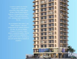 Navkar Heritage 1 BHK home 395 SqFt Flat in Jawahar Nagar, Goregaon West
